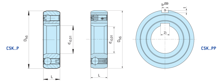 Embreagem de came com rolamento unidirecional CSK para motocicleta